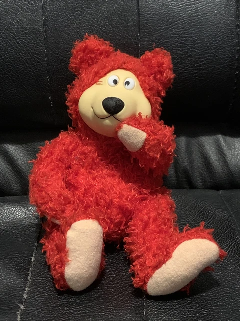 WILLIAM BEAR RED TeddyBears Plush Beanie Toy CITV Meridian Broadcasting 2000 2.99 PicClick UK